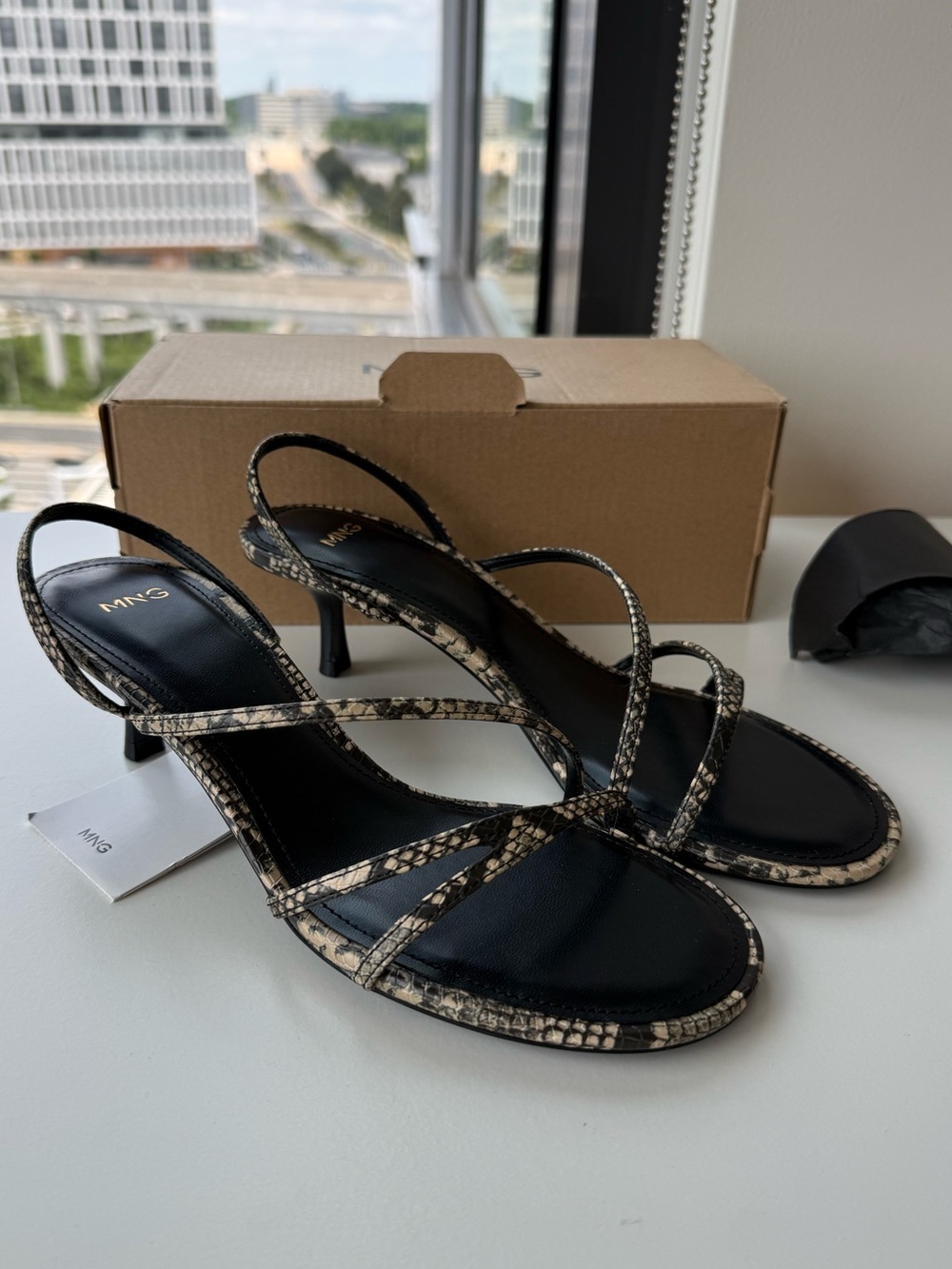 New Mango leather Sandals